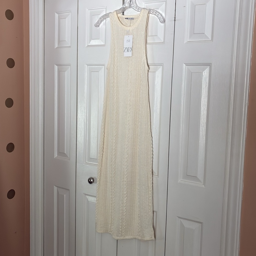 ZARA Cable Knit Dress - Picture 3 of 7